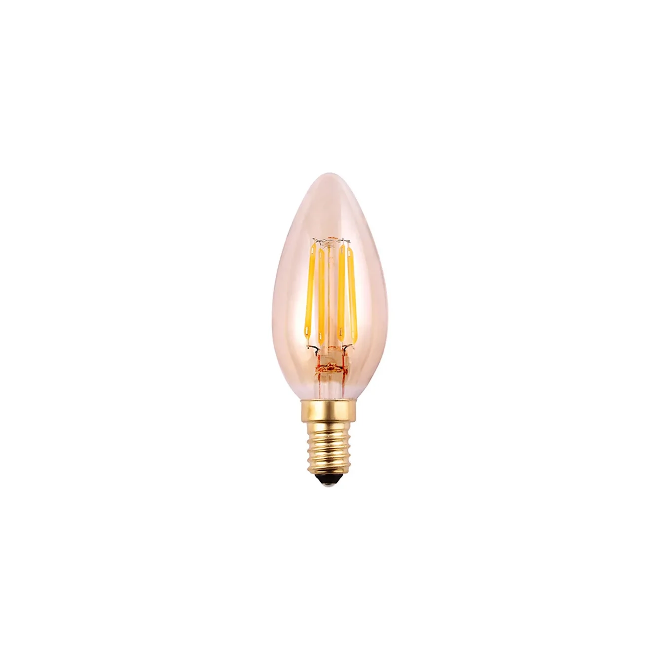 C35 LED-lamp met kaarsvormige gloeidraad